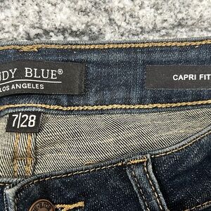 Judy Blue Ankle Cropped Blue Jeans with Capri Fit